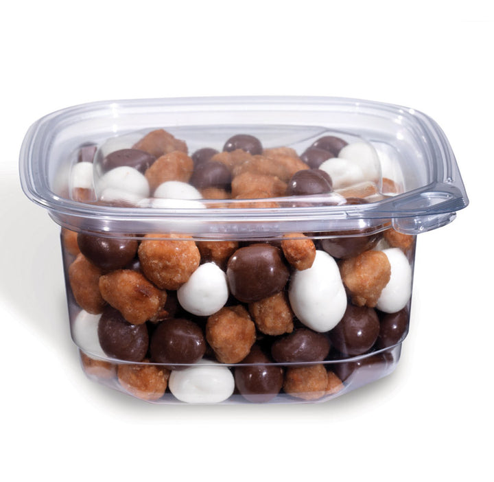 4.75" x 4.75" x 2.22" 12 Oz Tamper Evident Square Deli Container, 400/cs - EV1-12