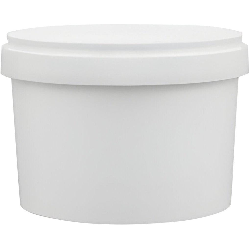 E. Hofmann Plastics -  2 Liters White Plastic Pail With Handle - PR23 (Special Order Item)