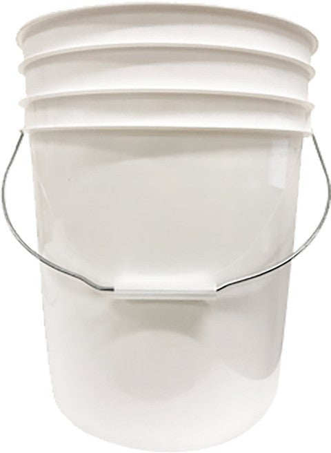 E. Hofmann Plastics - White Plastic Pail with Metal Handle - PR1700