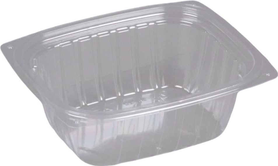 Dart Container - ClearPac 12 oz Rectangular Deli Plastic Containers 4.9" x 5.9" x 2", 1008/cs - C12DER