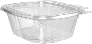 Dart Container - 16 Oz PET Plastic Tamper-Evident/Resistant Container with Clear Flat Lid - CH16DEF