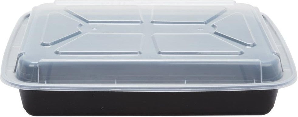 Pactiv Evergreen - 9" x 6.25" x 1.5", 40 Oz Rectangular Plastic Container, 500/Cs - LV48409DO