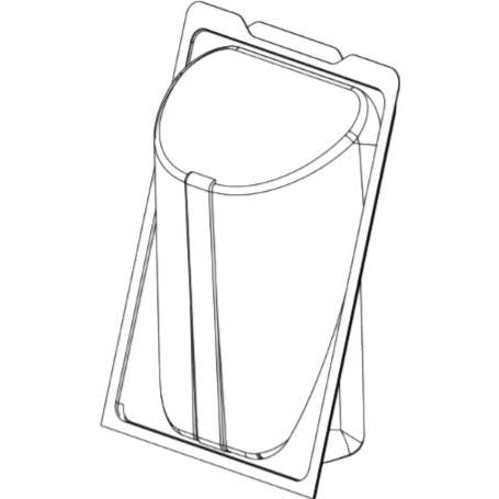 Tilton Plastic - 12" Pita Wrap Plastic Container - R-730L