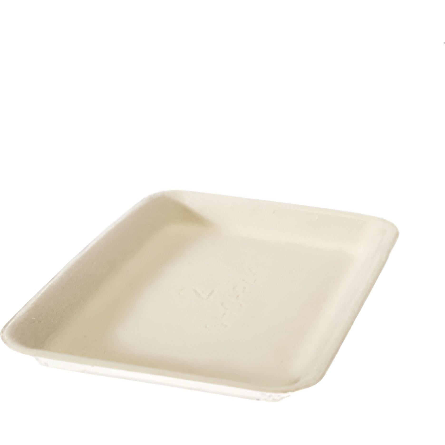 CKF Inc. - #2 Sho-Pak Pulp Produce Bagasse Tray, 500/cs - 44503