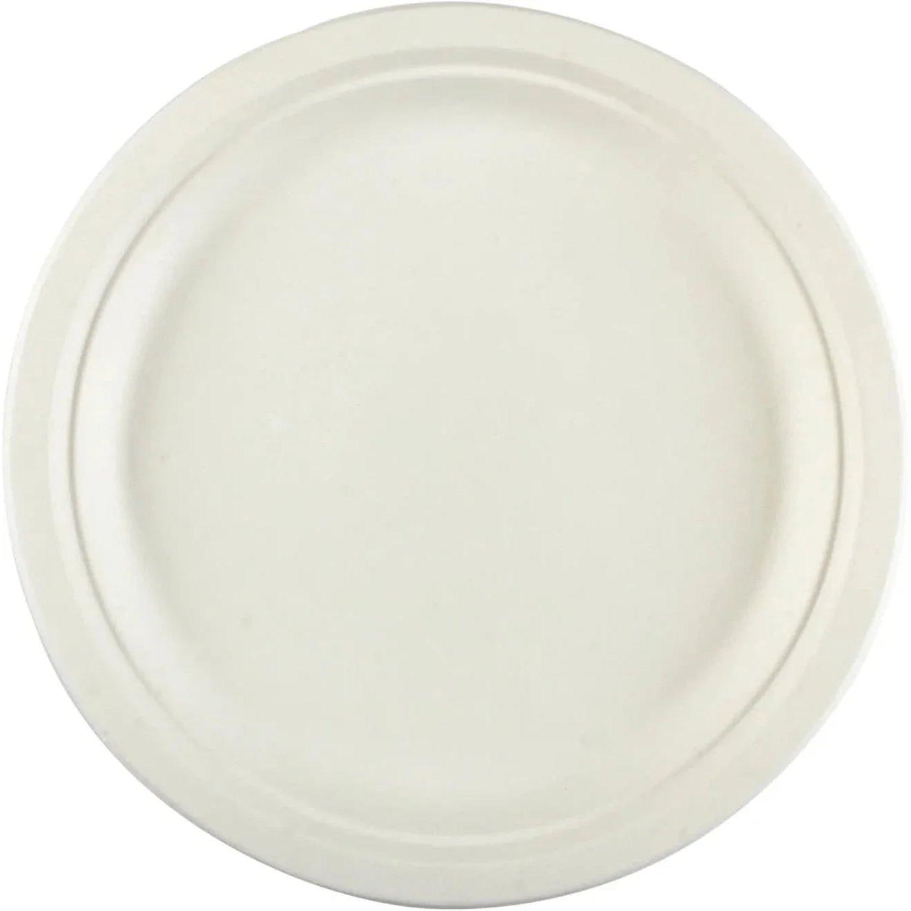 Hy-Pax - 10" Bagasse Plate, 500/Cs - HP-BAG-10PLT-C (Special Order Item)