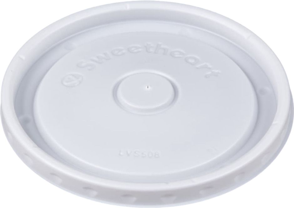 Dart Container - 6 Oz 8 Oz 10 Oz Vented Food Container Lid Paper Container Fits, 2000/cs - LVS508-0007