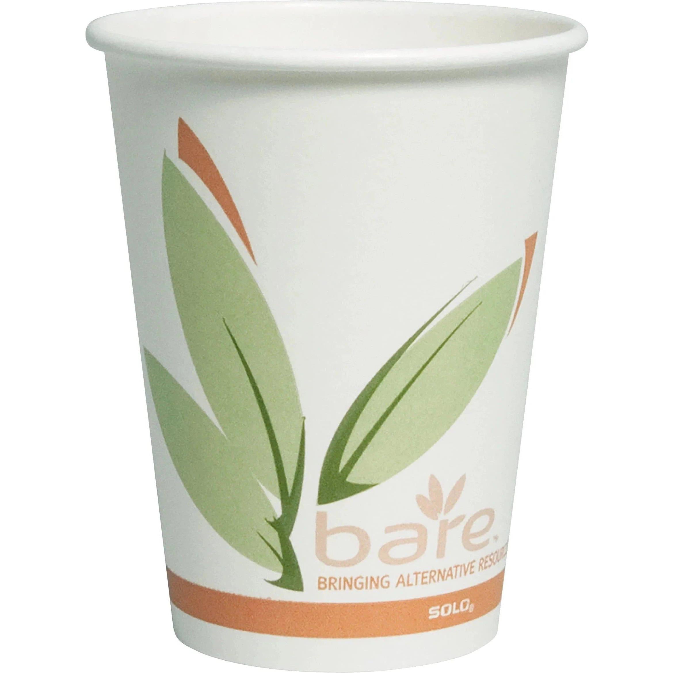 Dart Container - 12 Oz Solo Bare Eco-Forward PCF Paper Hot Cups, 1000 ...