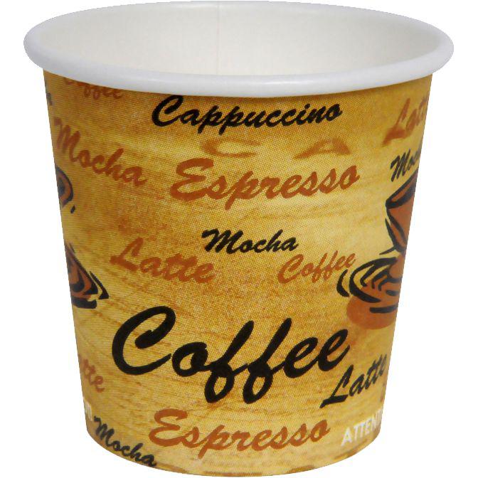YesEco - 4 Oz Paper Coffee Hot Cup, 1000/Cs - HOT4CUP