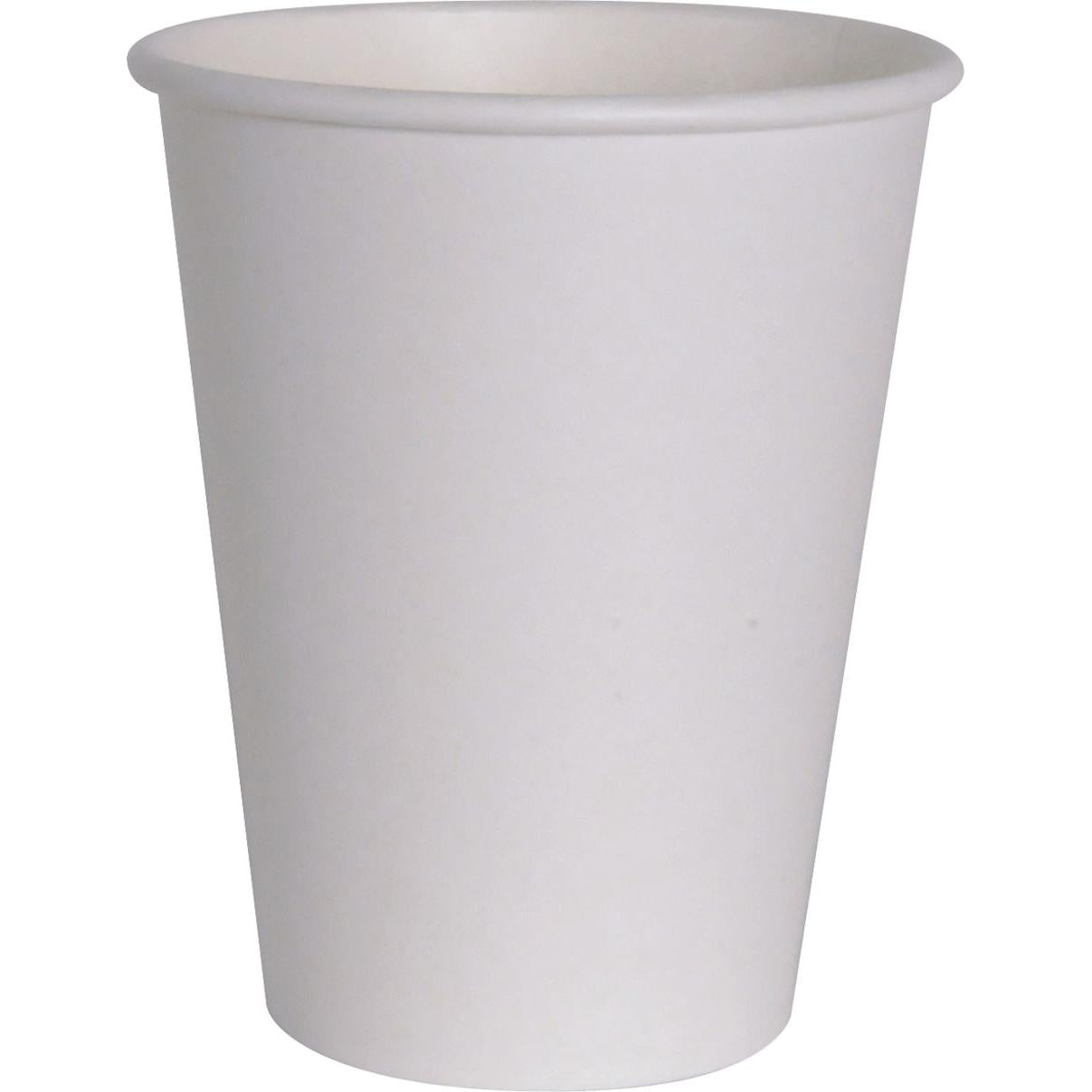 YesEco - 12 Oz White Paper Coffee Hot Cup, 1000/Cs - HOT12W (Special Order Item)