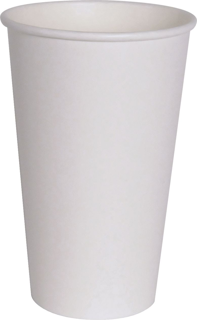 YesEco - 16 Oz White Paper Coffee Hot Cup, 1000/Cs - HOT16W