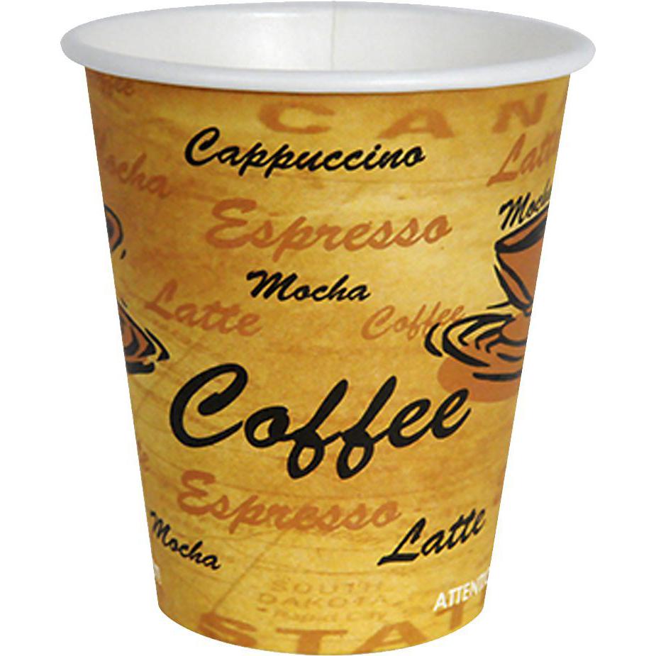 YesEco - 10 Oz Paper Hot Cups, 1000/Cs - HOT10CUP