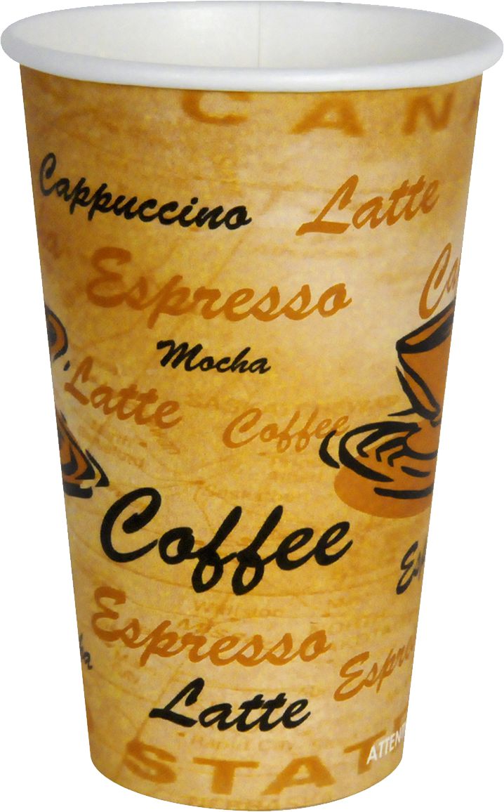 YesEco - 16 Oz Paper Hot Cup, 1000/Cs - HOT16CUP