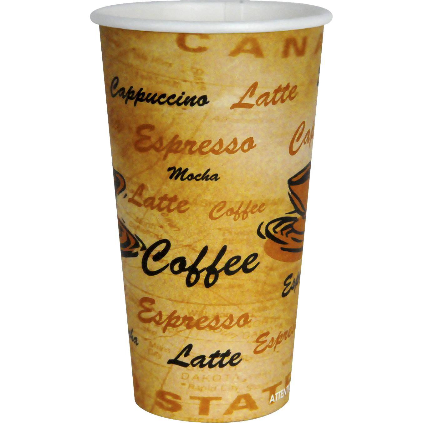 YesEco - 20 Oz Paper Hot Cup, 500/Cs - HOT20CUP
