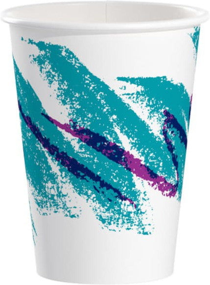 Dart Container - 12 Oz Solo Jazz Design Cold Paper Hot Cups, 1500/cs - PV12T-00055