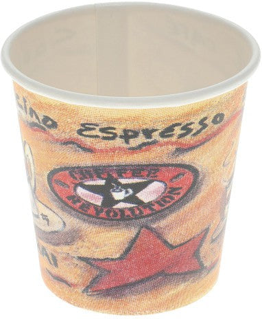 Pactiv Evergreen - 4 Oz Paper Coffee Revolution Design Hot Drink Cups,