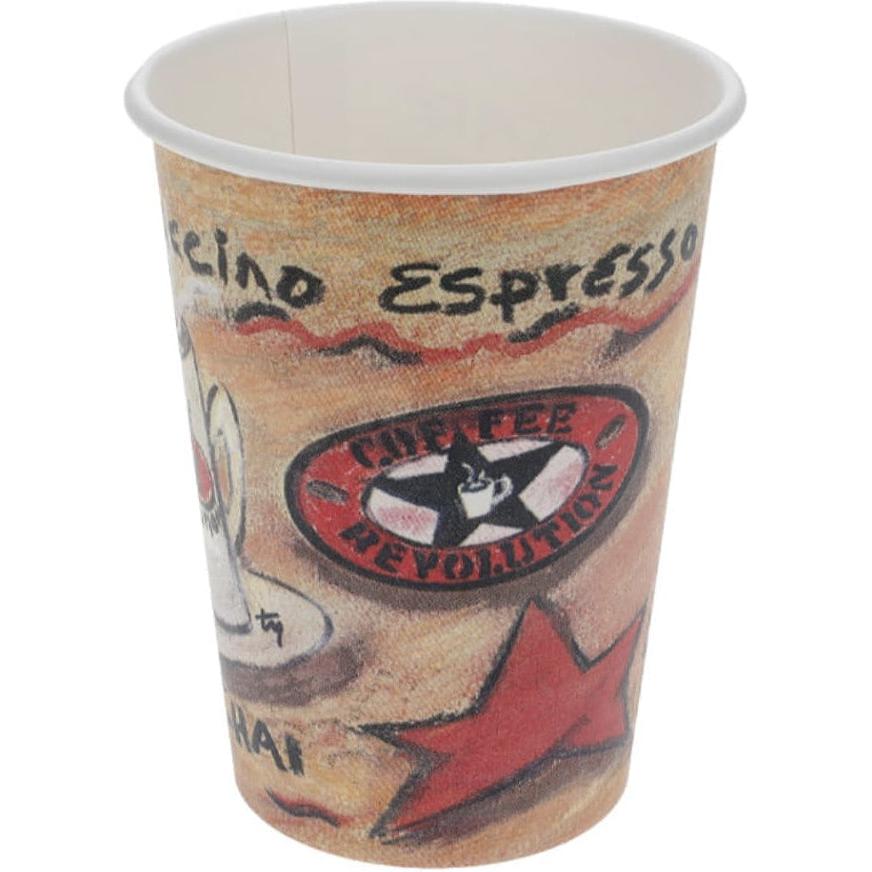 Pactiv Evergreen - 12 Oz Paper Coffee Revolution Design Hot Drink Cups, 1000/Cs - 23591