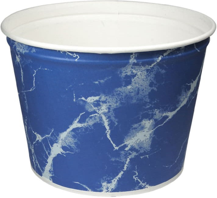 Dart Container - Solo 53 Oz Double Wrapped Grease-Resistant Marble Design Paper Buckets, 300/cs - 3T1-00069