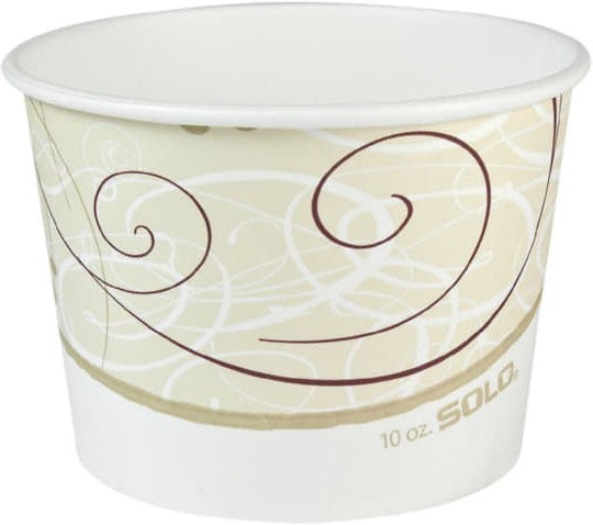 Dart Container - Solo VS DSP 10 Oz Symphony Design Paper Container, 1000/Cs - VN510-J8000