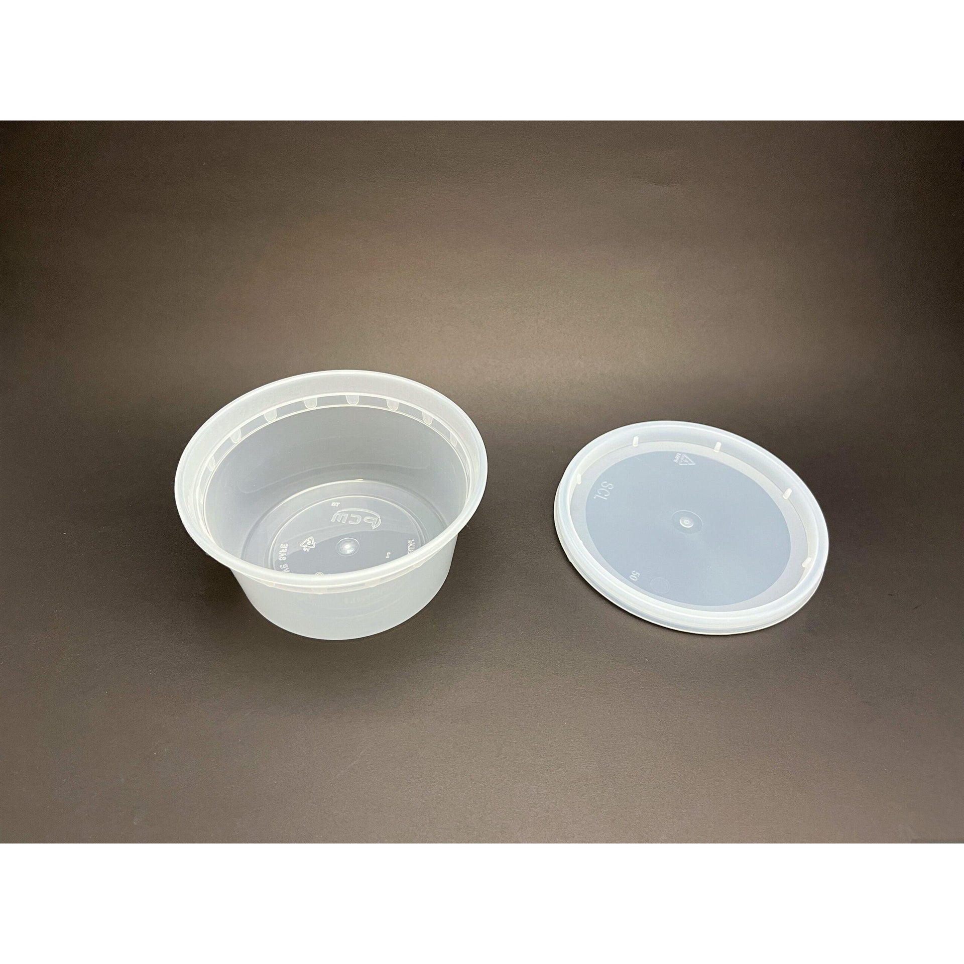 12 Oz Polypropylene Clear Deli Container with Lid Combo, 240 sets/Case - S-12