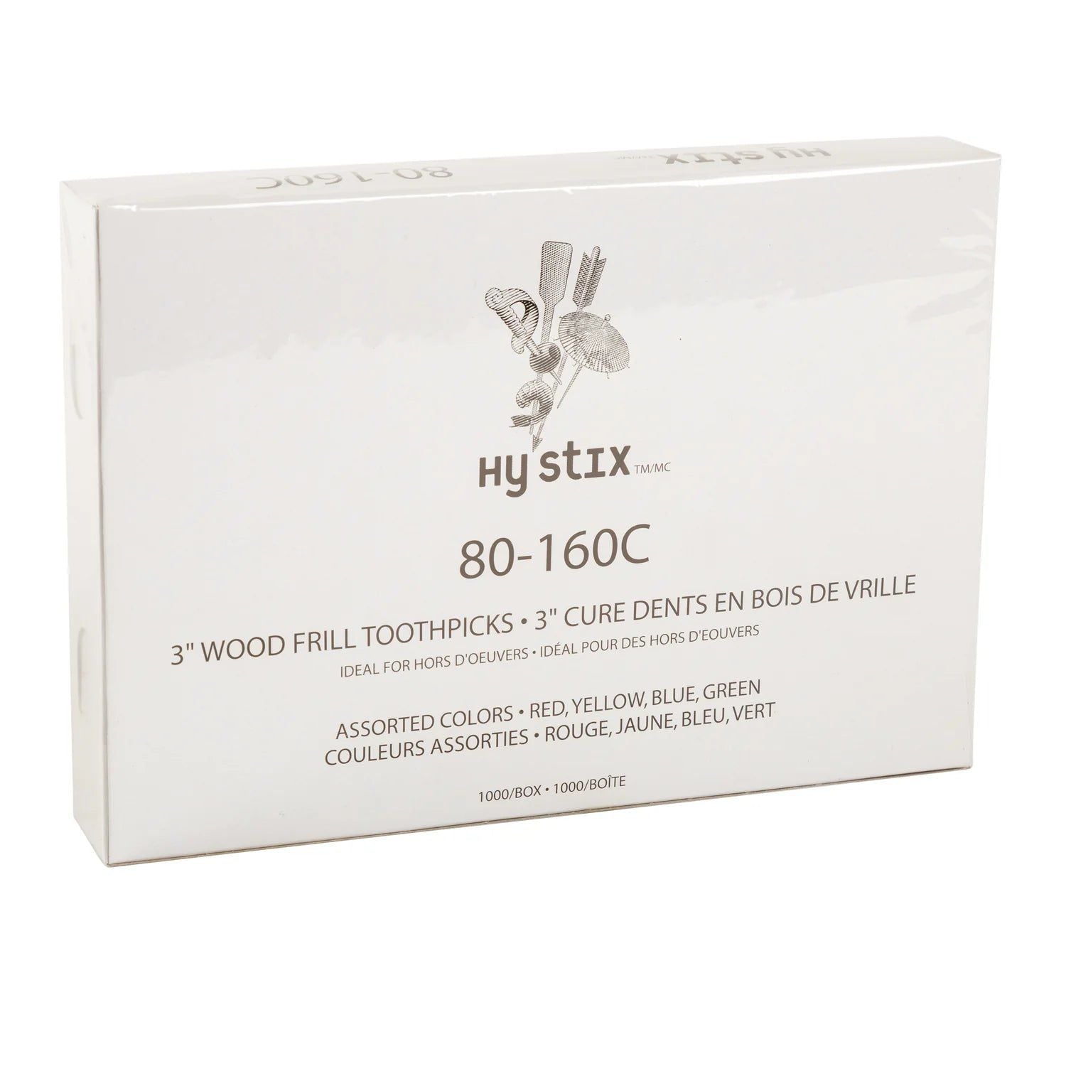 511 Foodservice - 2.75" Toothpick Frill, 1000/bx, 10bx/cs - 80-160C