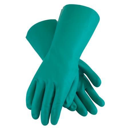 Latoplast - 13" Green Nitrile 15 Mil Flocked Lined Gloves - 012-31507