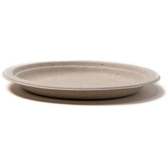 Green Wave International - 6" Bagasse Ovation Round Plate, 1000/Cs - OV-P006