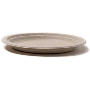 Green Wave International - 6" Bagasse Ovation Round Plate, 1000/Cs - OV-P006