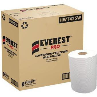 Everest Pro - 425 Feet White Roll Towel, 12 Rl/Cs - HWT425W