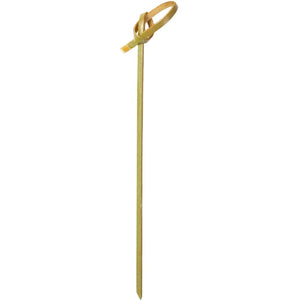 Hy-Stix - 4" Bamboo Knotted Skewer, 1000/Cs - 82-084KN-RP