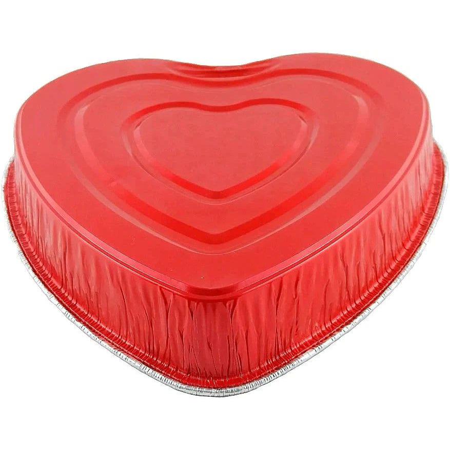 HFA - Large Heart Shaped Foil Pan, 100/Cs - 339-30-100