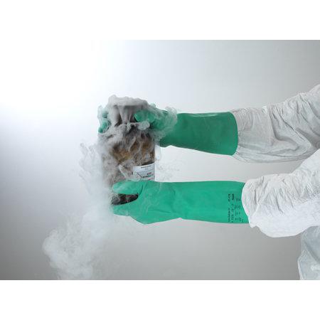 Ansell - Medium Green Solvex Nitrile Gloves - 37-175