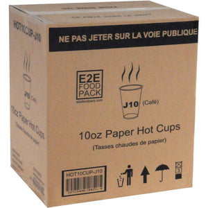 YesEco - 10 Oz Paper Hot Cups, 1000/Cs - HOT10CUP