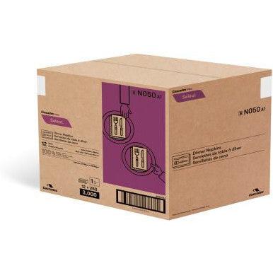 Cascades Tissue Group - Select 1 ply Dinner Napkins, 3000/cs - N050