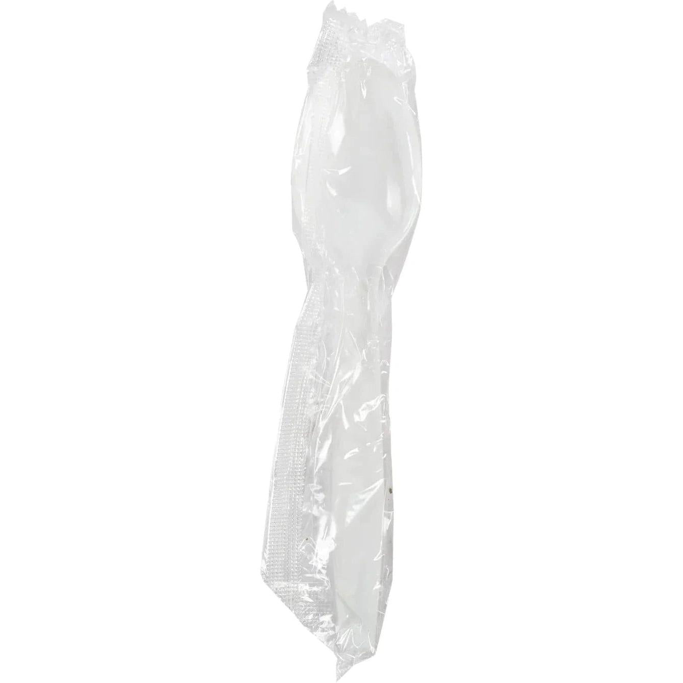 Hy-Stix - White Individually Wrapped Teaspoon, 1000/Cs - HS-IWTPSMW-WT