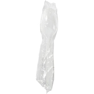 Hy-Stix - White Individually Wrapped Teaspoon, 1000/Cs - HS-IWTPSMW-WT