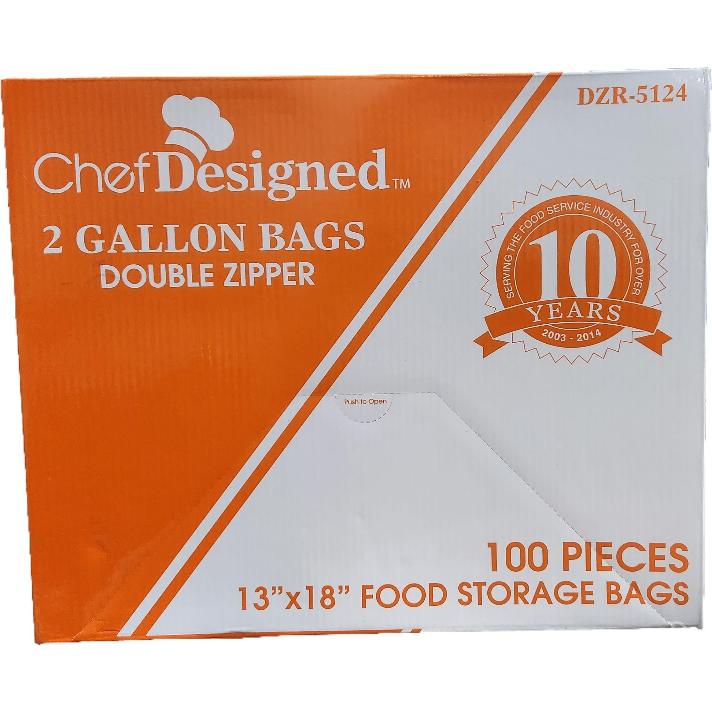 Chef Designed - 13" X 18", 2 mil Reclosable Bag - DZR-5124