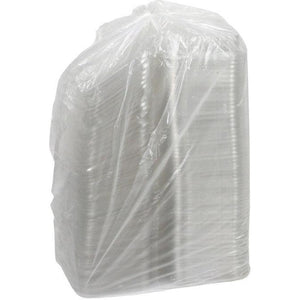 Pactiv Evergreen - 16 Oz Recycled Plastic Hinged Deli Container Shallow, Tamper Evident, Clear , 240/Cs - TEHL7X616S