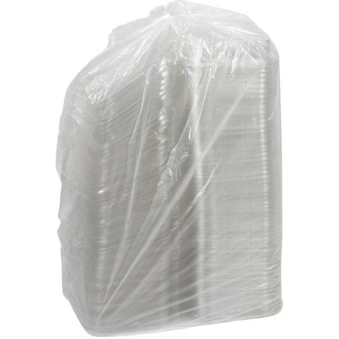 Pactiv Evergreen - 16 Oz Recycled Plastic Hinged Deli Container Shallow, Tamper Evident, Clear , 240/Cs - TEHL7X616S