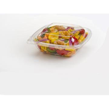 Sabert - 32 Oz Clear Dome Lid for Medium Square Tamper Resistant Bowls, 300/cs - 52800TR