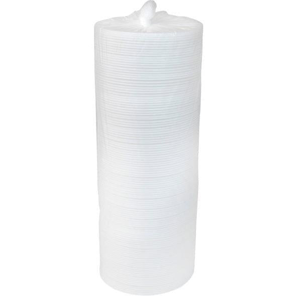 Pactiv Evergreen - 7" White Round Foam Lid, 500/Cs - LF0527