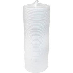 Pactiv Evergreen - 7" White Round Foam Lid, 500/Cs - LF0527