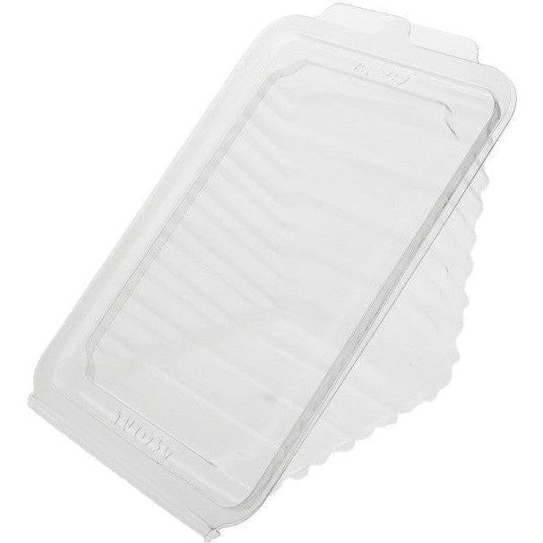 Pactiv Evergreen - Plastic Hinged Sandwich Wedge 7.125" x 4.63" x 3.25" Extra Wide, 295/Cs - YTV0759P