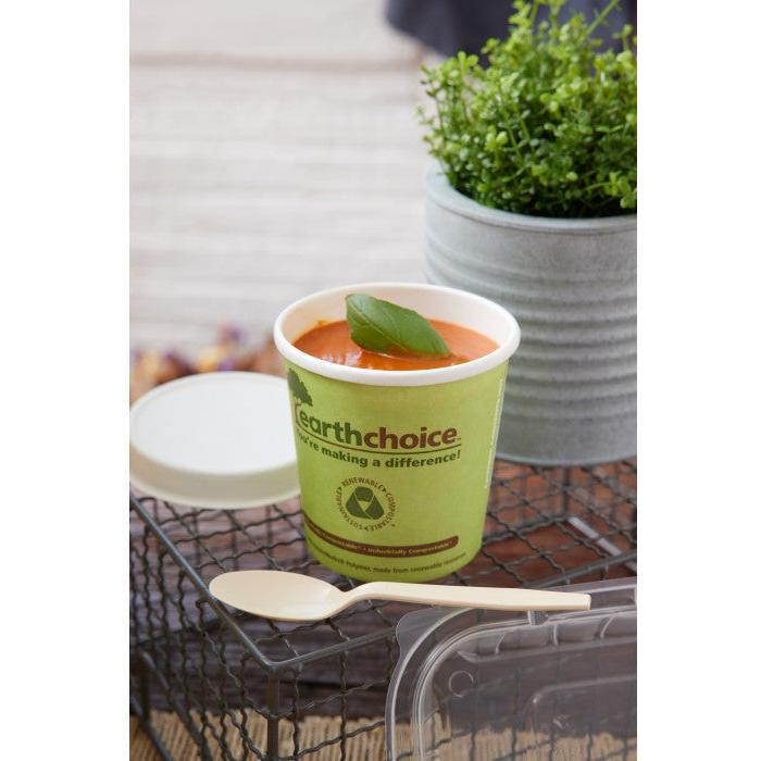Pactiv Evergreen - 16 Oz Earth Choice Large Compostable Green Soup Container, 500/Cs - PHSC16ECDI