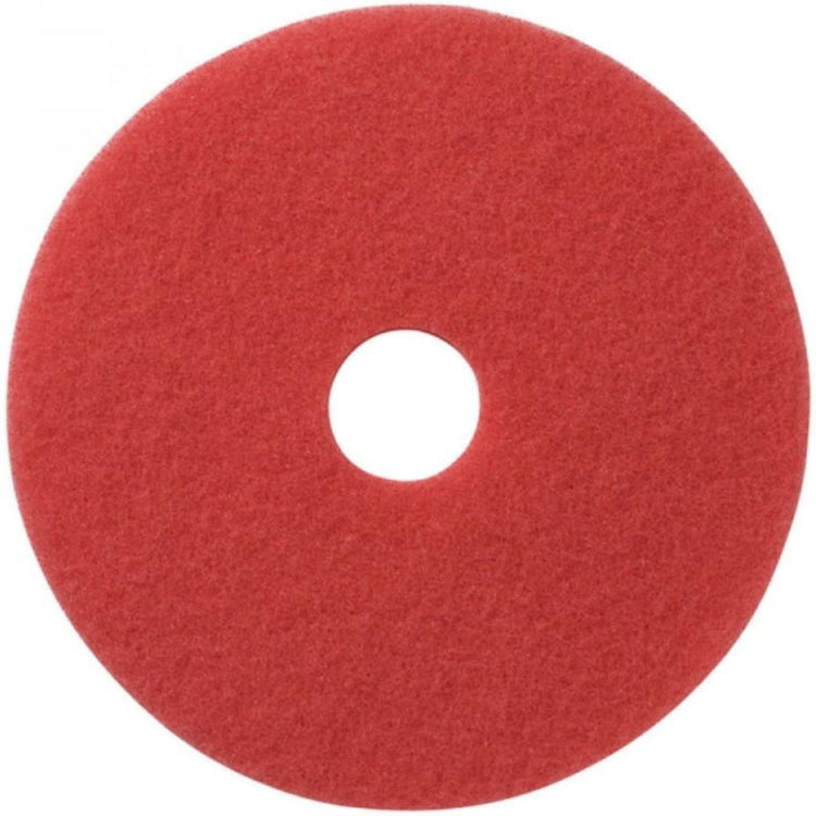 Americo - 12" Red Buffing Floor Pads, 5/Cs - 404412
