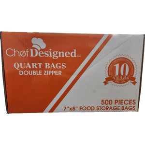 Chef Designed - 7" X 8", 2 mil Reclosable Bag, 500/bx - DZR-5100