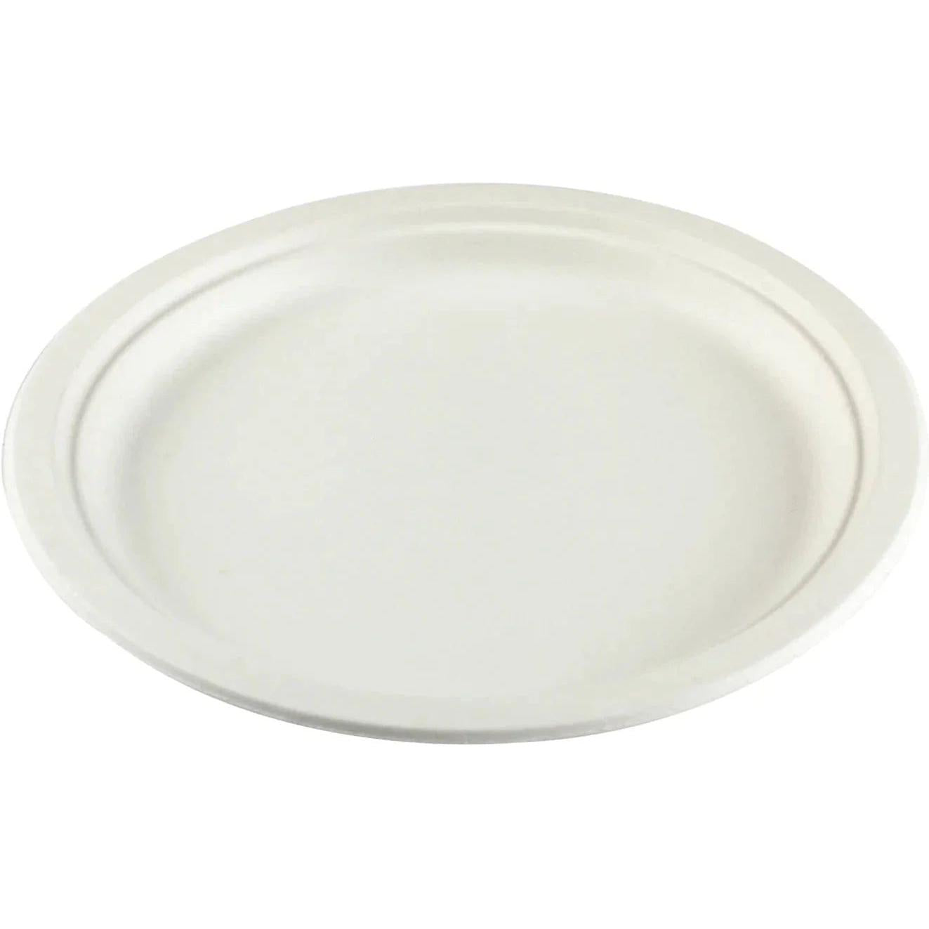 Hy-Pax - 10" Bagasse Plate, 500/Cs - HP-BAG-10PLT-C