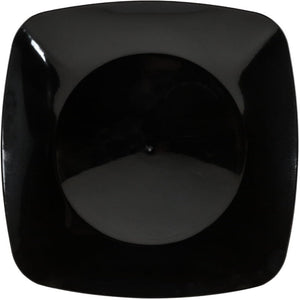 Fineline Settings - 7.5" Black Plastic Square Plate, 10 Per Pack - 1508BK