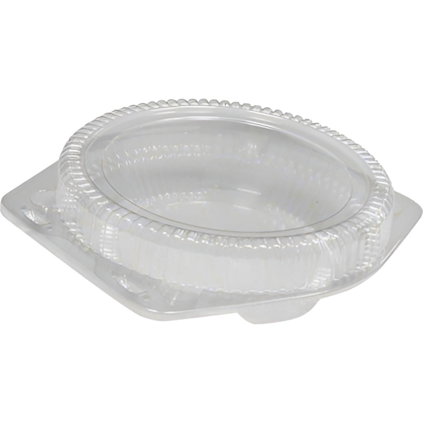 Detroit Forming - 10" Shallow Pie Plastic Hinged Container, 100/Cs - LBH-111