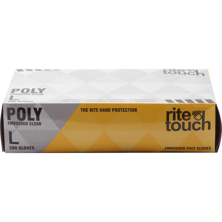 RiteTouch - Large Poly Gloves, 500/bx - GPE500L