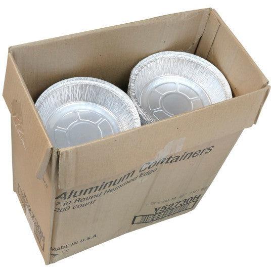 Pactiv Evergreen - 24 Oz Novelis Round Aluminium Container with 5/16" Hemmed Edge, 200/Cs - Y52730H